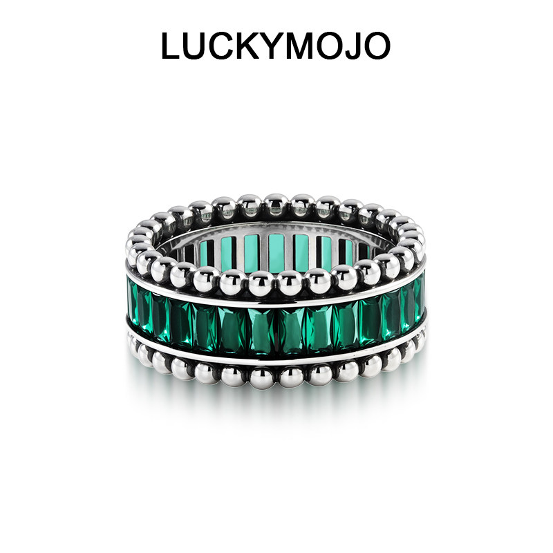 S925银个性百搭排戒LUCKYMOJO