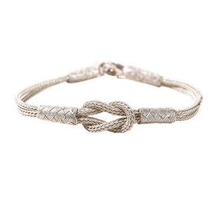 LUCKYMOJO土耳其花押银手链小吊牌可刻字925纯银小挂牌配饰延长链