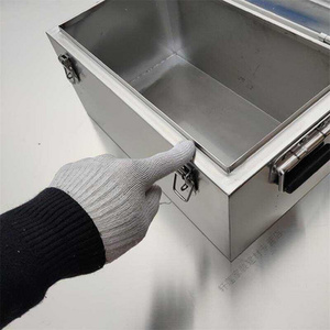 不锈钢五金工具箱304加厚型手提式收纳箱周转箱子收纳储存箱