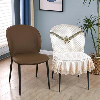 轻奢异形椅子套罩靠背圆形餐桌椅套罩弧形四季通用防滑裙摆凳子套