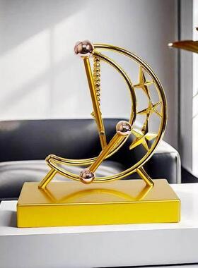 月形饰品永动机不停止永动机仪表击球磁悬浮技术摇杆台式牛顿摆