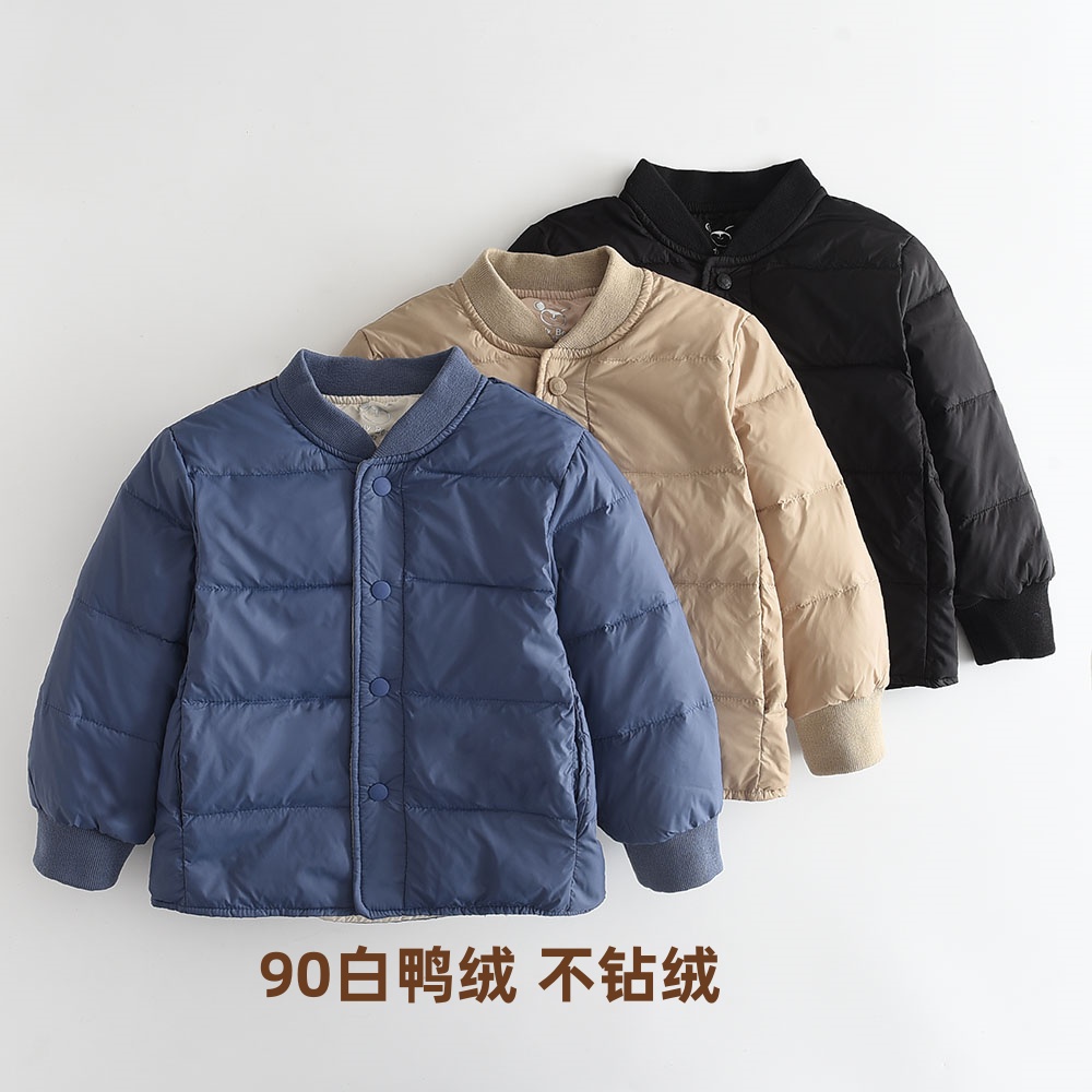 男童羽绒内胆加厚款中大童校服神器男孩内穿羽绒服2024冬季有口袋