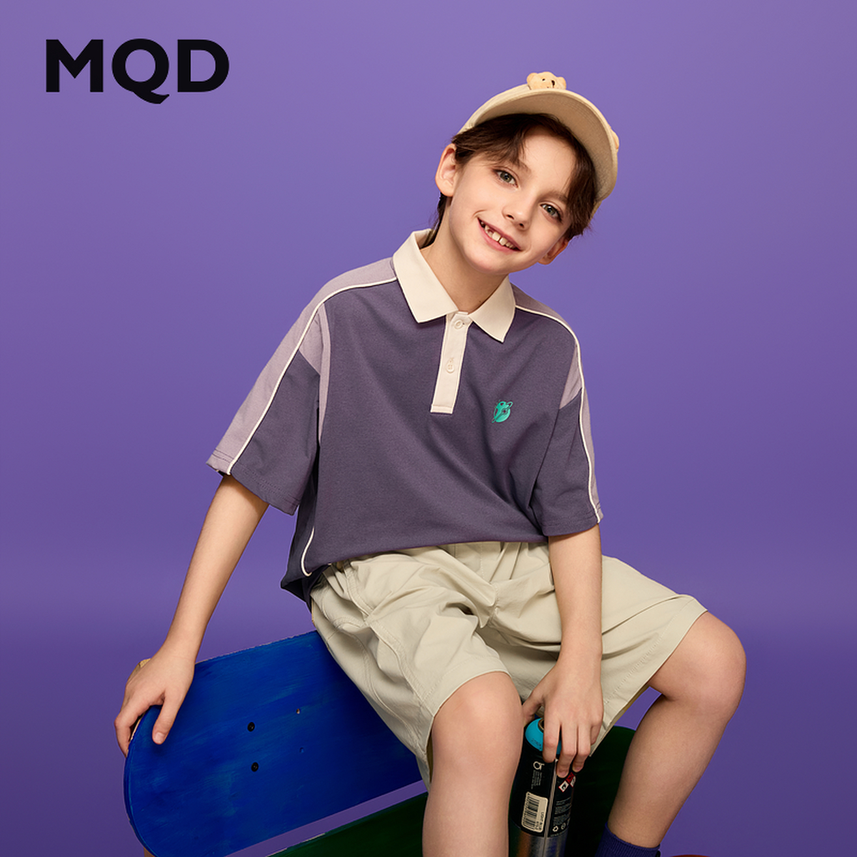 男大童夏季新品学院风运动休闲网球跑步撞色POLO衫