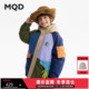 MQD男童羽绒服25冬新款 设计师系列 儿童连帽撞色拼接羽绒外套
