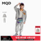 25春冬新款 男童卫衣套装 MQD童装 连帽灰色休闲束脚裤 两件套
