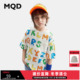男童纯棉满版 短袖 T恤25夏装 清仓MQD童装 新款 儿童宽松洋气字母体恤