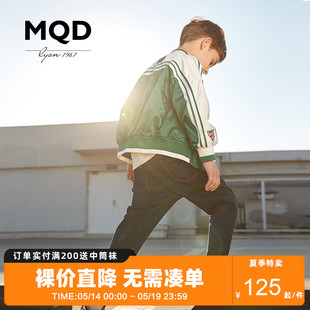 MQD男童外套中大童韩版 上衣春秋运动棒球夹克儿童棒球服多款