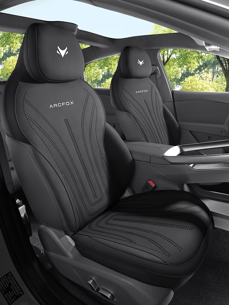 极狐阿尔法S5专车专用翻毛皮马鞍垫四季通用全包汽车坐垫内饰改装