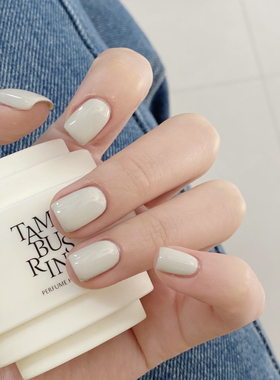 淡人严选白色 twomoons纯色指甲油无味水性免烤显白 温柔简约气质
