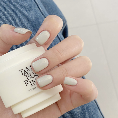 淡人严选白色 twomoons纯色指甲油无味水性免烤显白 温柔简约气质