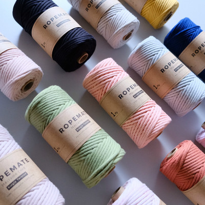 3mm环保染色DIY彩色单股棉线