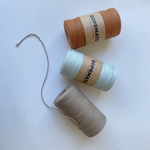 1.5mm纯棉单股线21支单股棉线diy毛线亲肤柔软钩编包包帽子用线