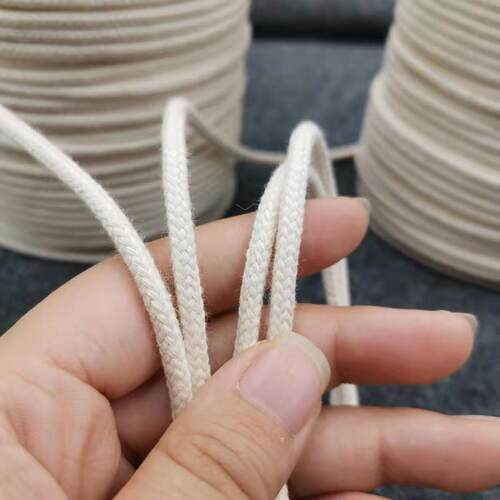 本白2.5 3 4 5mm纯棉包芯绳手工DIY材料挂毯车挂材料包编织绳