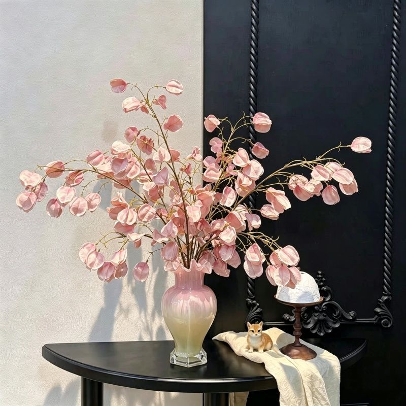 逼真干花栾树灯笼果假花仿真花摆设装饰高档轻奢仿生花束花艺摆件