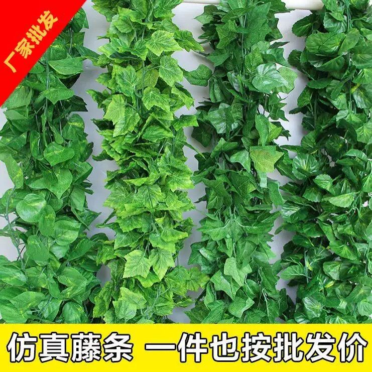 仿真藤条爬山虎藤蔓装饰假树叶葡