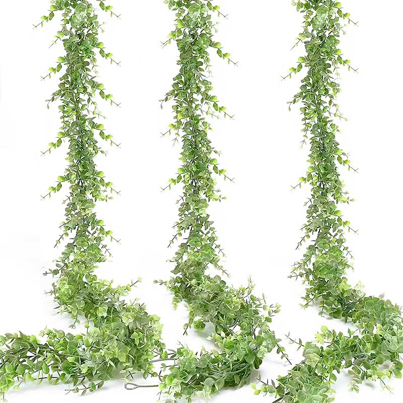 仿真花绿植尤加利藤条桉