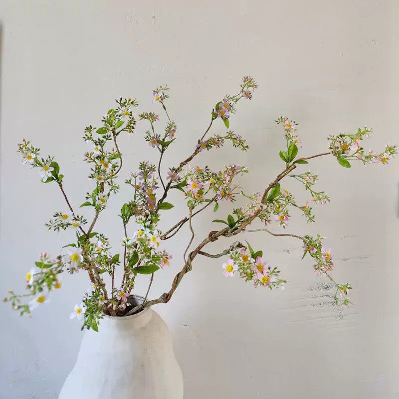 小清新海棠花仿真花藤蔓假花家居摆设客厅餐桌玄关装饰品摆件花艺