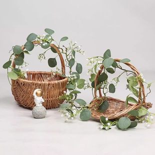 空调管缠绕遮挡 仿真藤条 扮绿植 森系婚礼拱门装 花藤 尤加利藤蔓