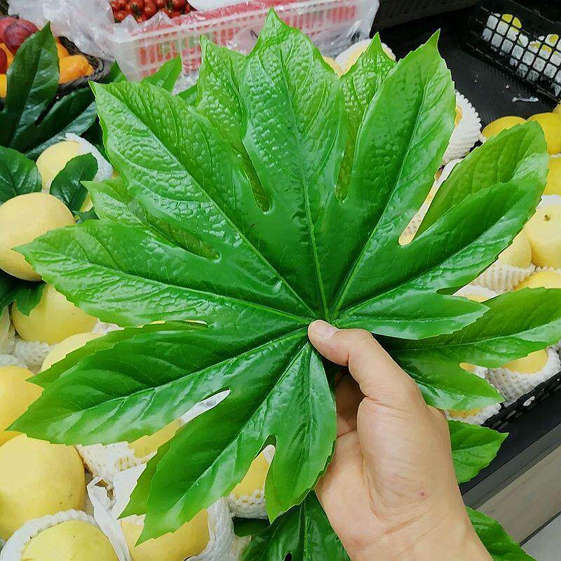 仿真八角叶子水果店装饰