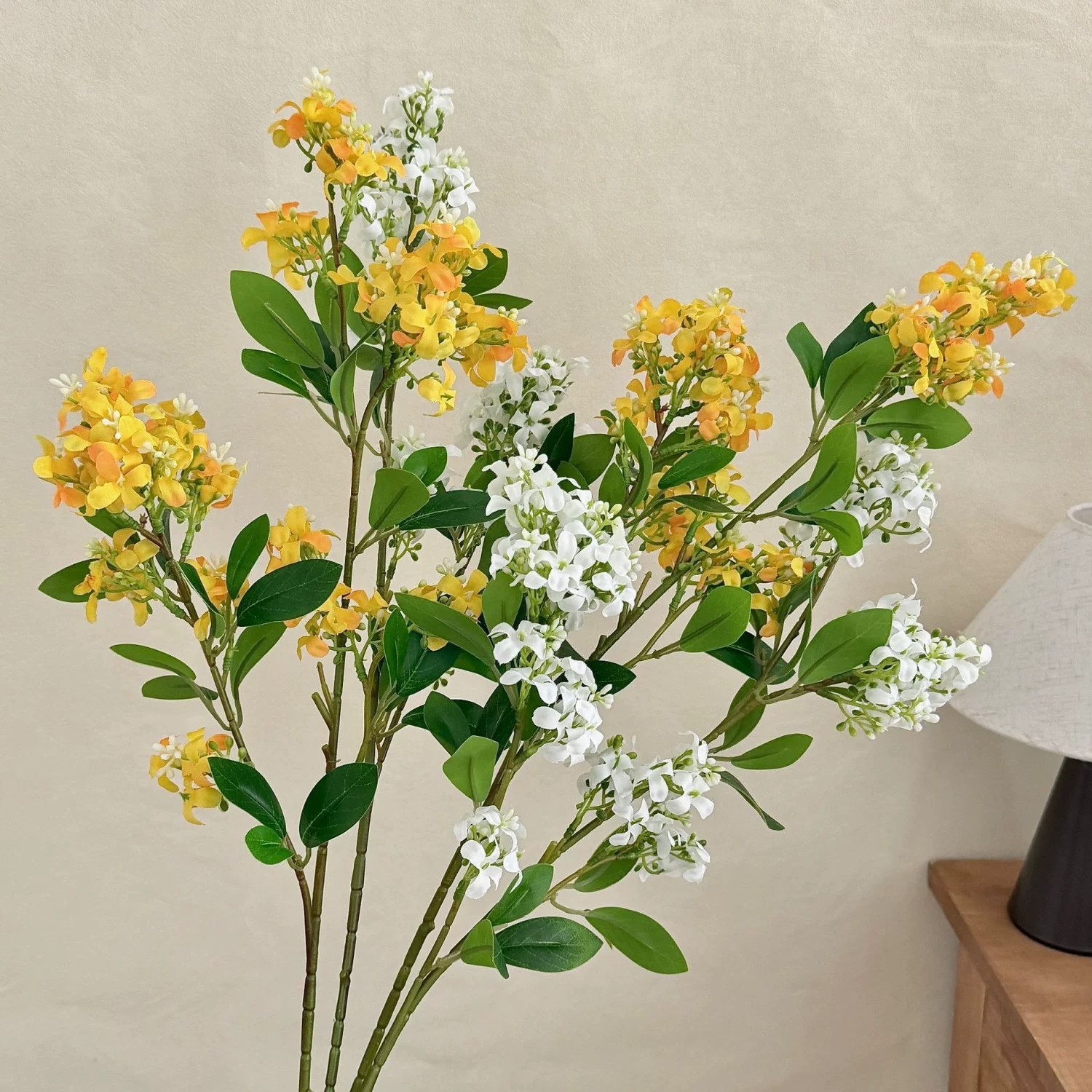 千里香丁香花仿真花假花摆设客厅花束家居插花餐桌花艺装饰摆件