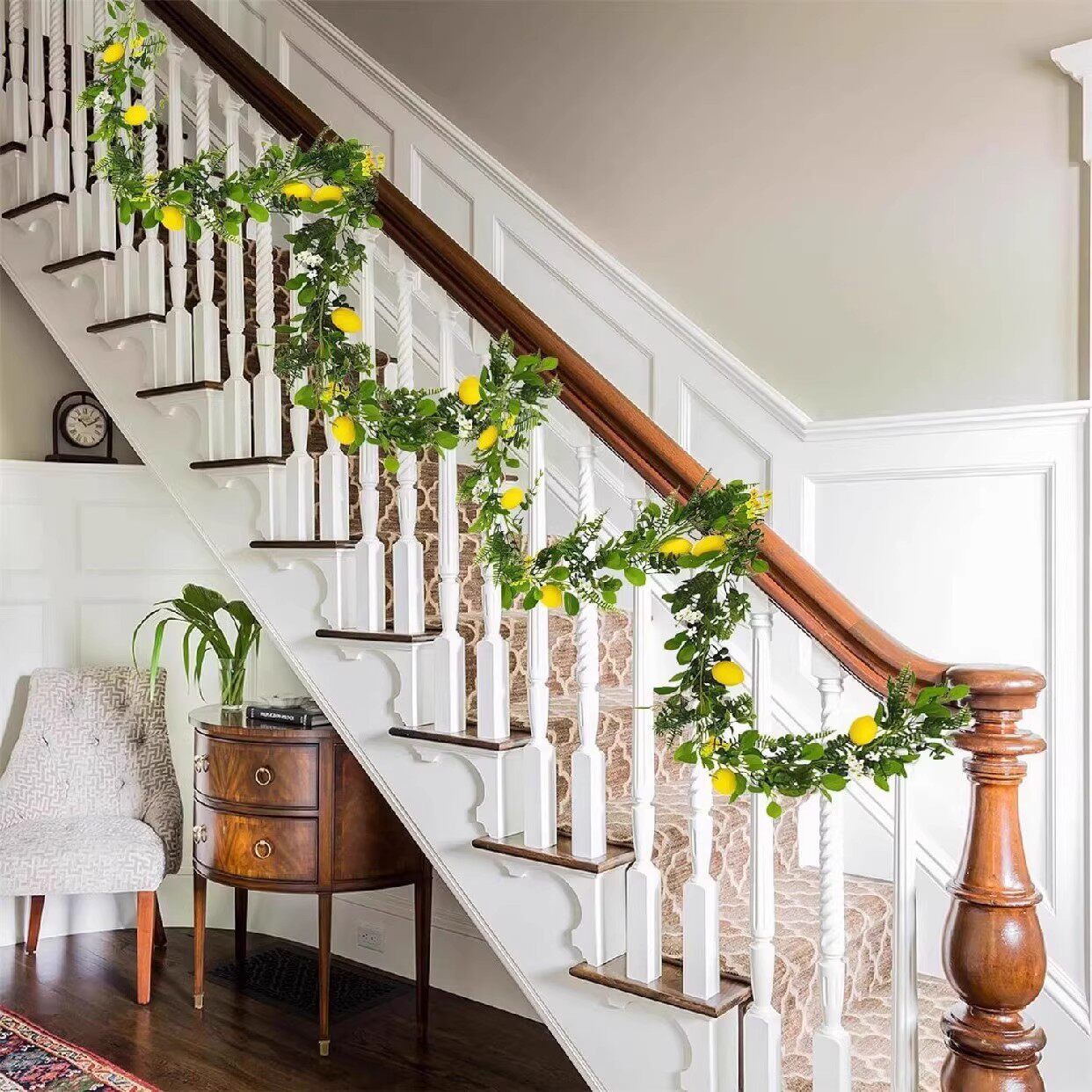 墙面挂饰仿真绿植尤加利藤条家居遮丑装饰藤蔓绿色植物悬挂绿叶