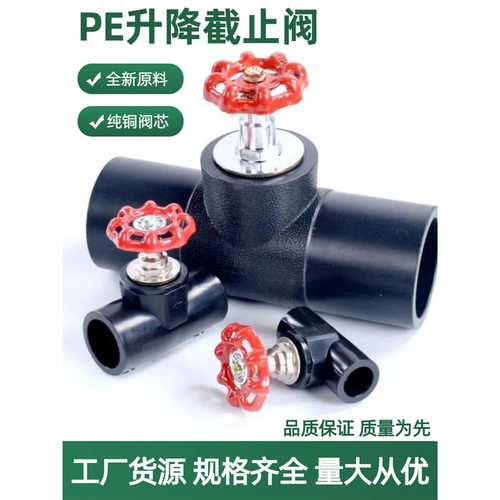 PE截止阀闸阀开关水阀阀门配件管件大全水管接头20 25 32 40 50 6