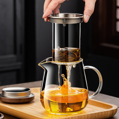 加厚耐高温玻璃泡茶杯茶水分离