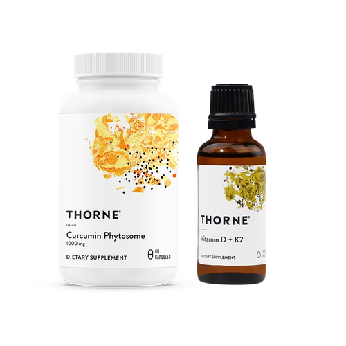 Thorne悦恩免疫支持包维D3/K2 30ML+姜黄素60粒【组合】