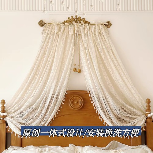 原创黄铜法式蕾丝床幔