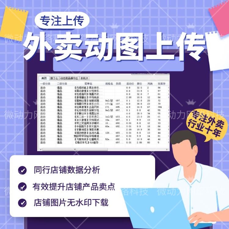 外卖店动态菜品图上传软件美团gif动态图上传软件外卖店动图制作