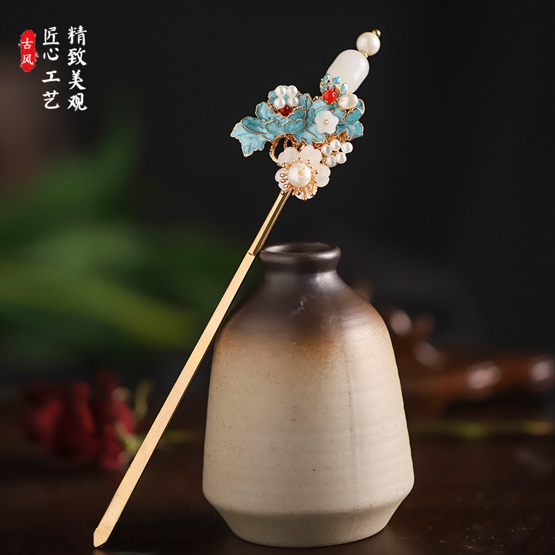 发簪合金复古风新中式簪子