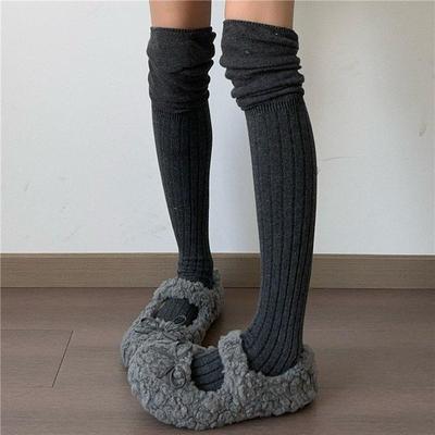 法式加绒厚底玛丽珍毛毛鞋女冬外穿2025新款配裙子加厚保暖棉鞋子