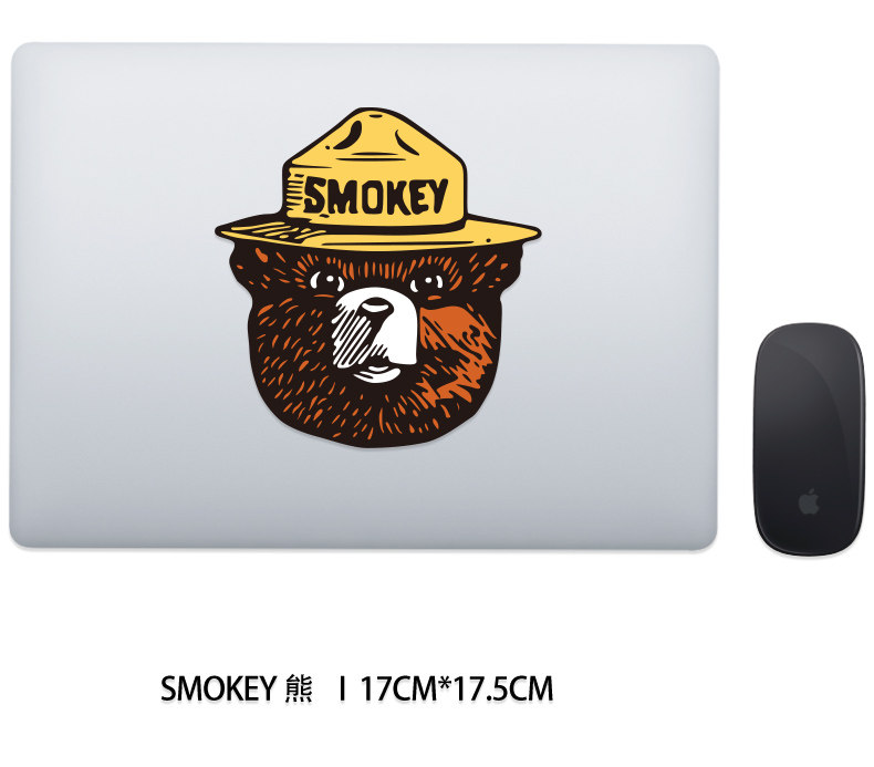 thumbnail for Large Outdoor Adventure Travel Adventure Bear Sticker Personality Cartoon Skateboard Guitar Motorcycle Decoration Sticker Waterproof