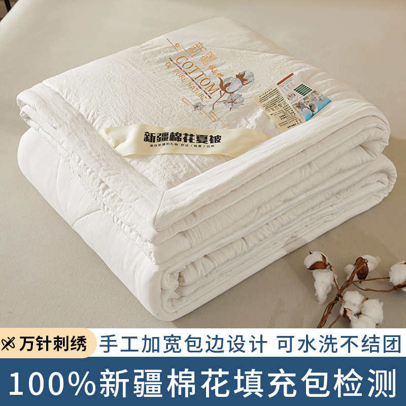 全棉夏被空调被纯棉夏凉被夏季薄被子可机水洗绣花单双人棉花被芯,床上用品,棉花被,淘宝优惠券,粉丝福利购,淘宝优惠卷