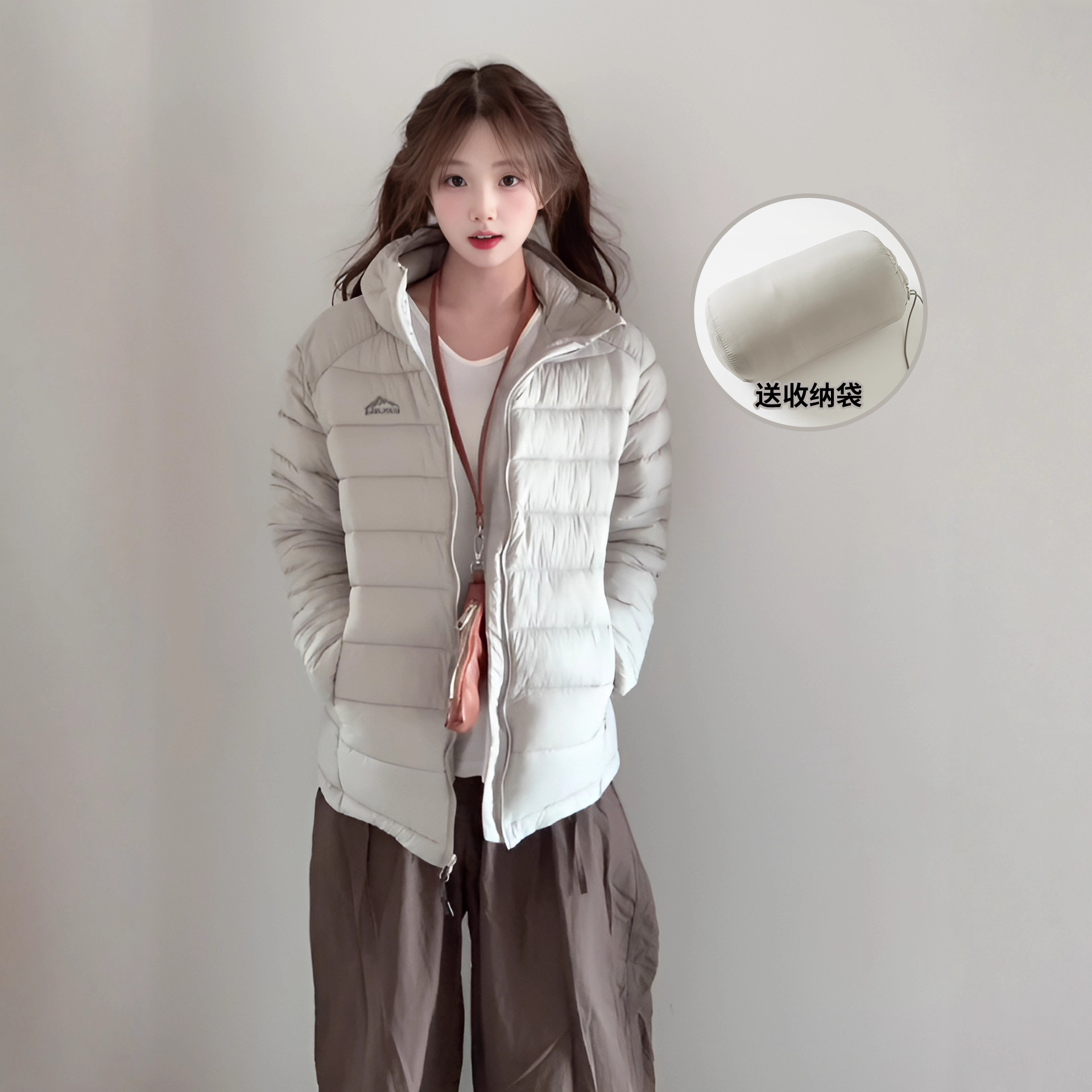 排骨棉服短款2025新款轻薄小棉袄连帽复古保暖羽绒棉衣冬季外套