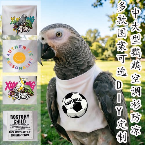 夏季凉感棉灰鹦鹉飞行服透气护肚
