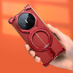 闪耐适用华为mateXT非凡大师手机壳无边框散热磁吸华为MateXTs三折叠360旋转支架防摔金属华为XTs金属保护壳