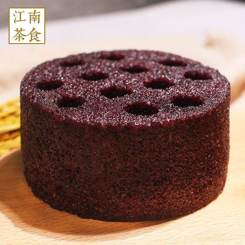 煤球蛋糕黑米糕半成品早餐米糕网红小吃特色食品蜂窝煤炭米糕黑色