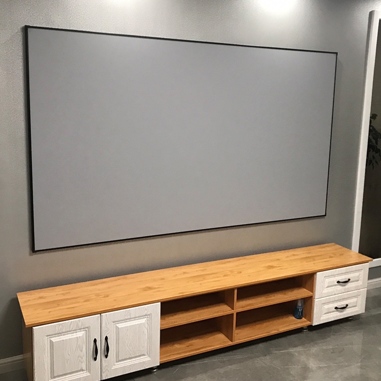 适用极米Z7X/Play6/RS10/Z6X投影仪幕布抗光菲涅尔画框幕布家庭影院100寸120寸全面屏家用壁挂幕墙贴投影屏幕