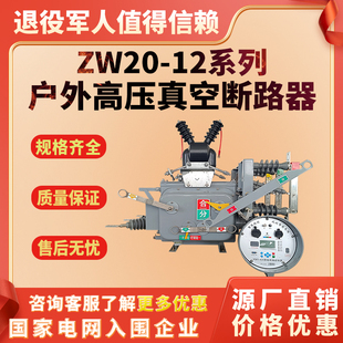 ZW20 630A10KV户外高压真空断路器智能分界柱上空气开关看门狗