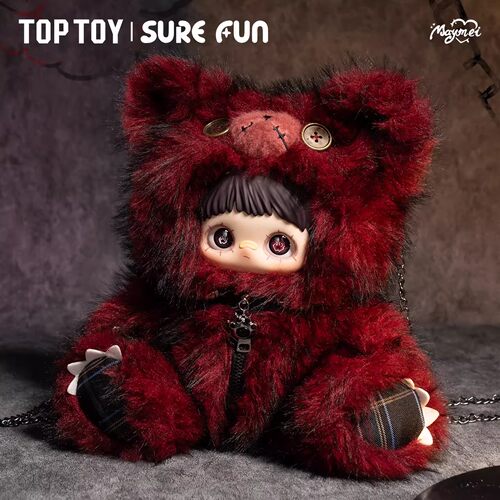 TOPTOY正品MayMei霉霉反叛玩偶双肩包盲盒潮玩公仔可爱送女生礼物