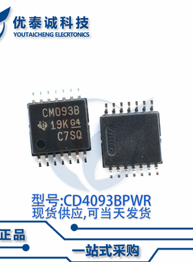 逻辑芯片CD4093BPWR CD4093B TSSOP-14