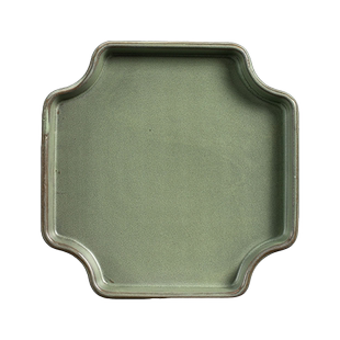 陶瓷花盆接水盘小号大号四方六方创意托盘花托盆栽底座花盆垫底盘