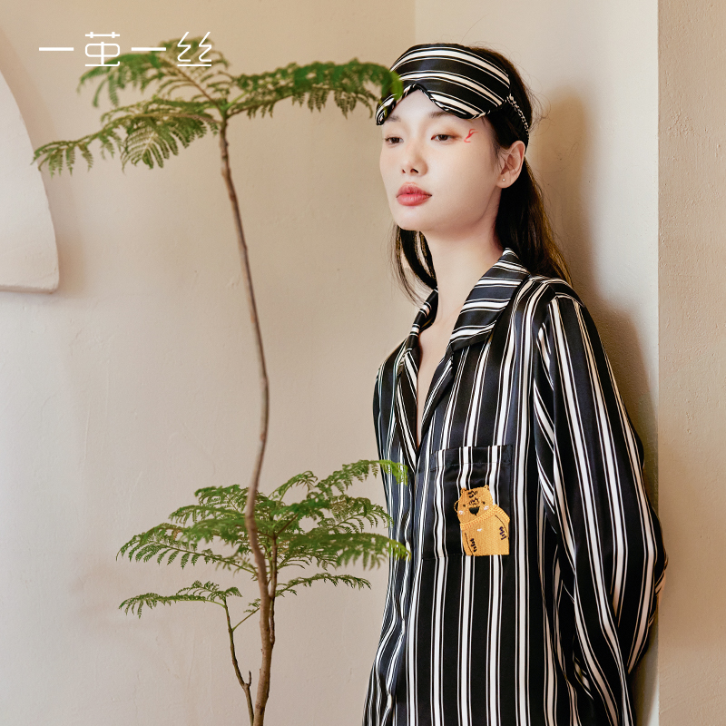 100%桑蚕丝真丝睡衣女抗菌美肤