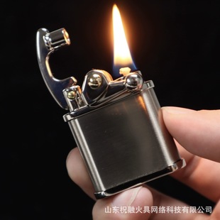 砂轮摇臂男士 煤油打火机迷你老式 佐罗592短款 礼品 祝融