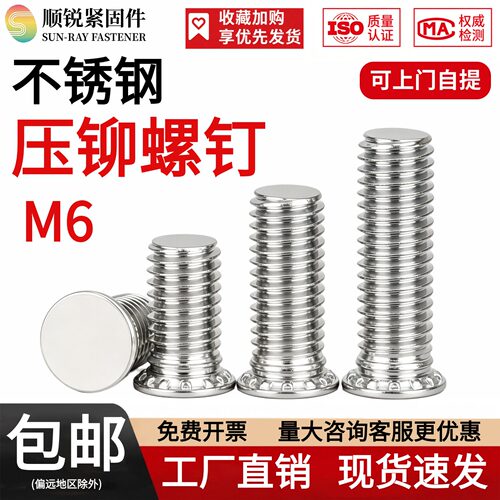 不锈钢压板螺钉FHS-M6