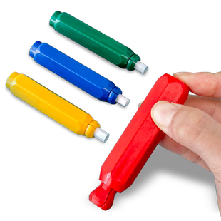 粉笔套粉笔夹壳教师专用自动手套无尘免脏手握笔器按动式磁性防粉尘灰神器装延长器保护家用护手托字儿童老师