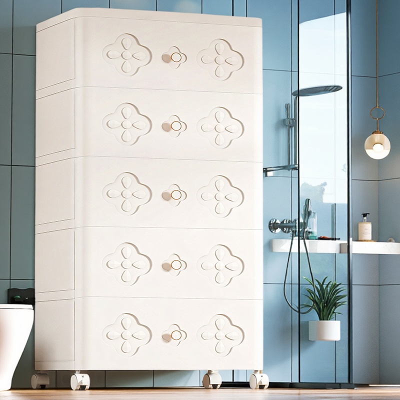 加厚收纳柜子储物柜65cm宽塑料整理箱家用置物加高抽屉式儿童衣柜