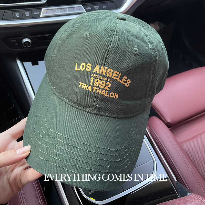 新款墨绿色棒球帽大头围显脸小