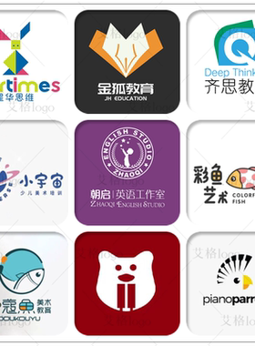 高端logo设计钢琴舞蹈音乐幼儿园英语书法体能运动机构loge标志